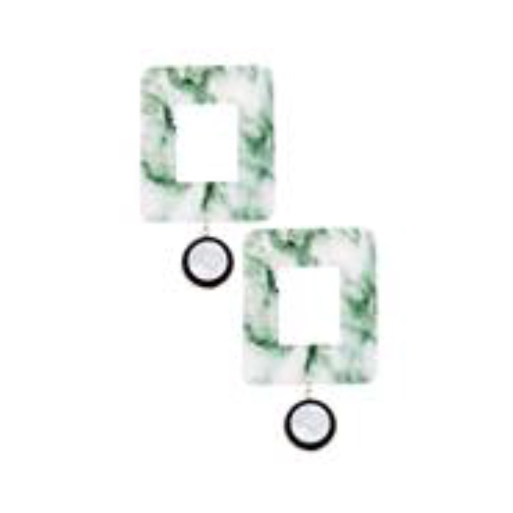 Rectangle colorful earrings